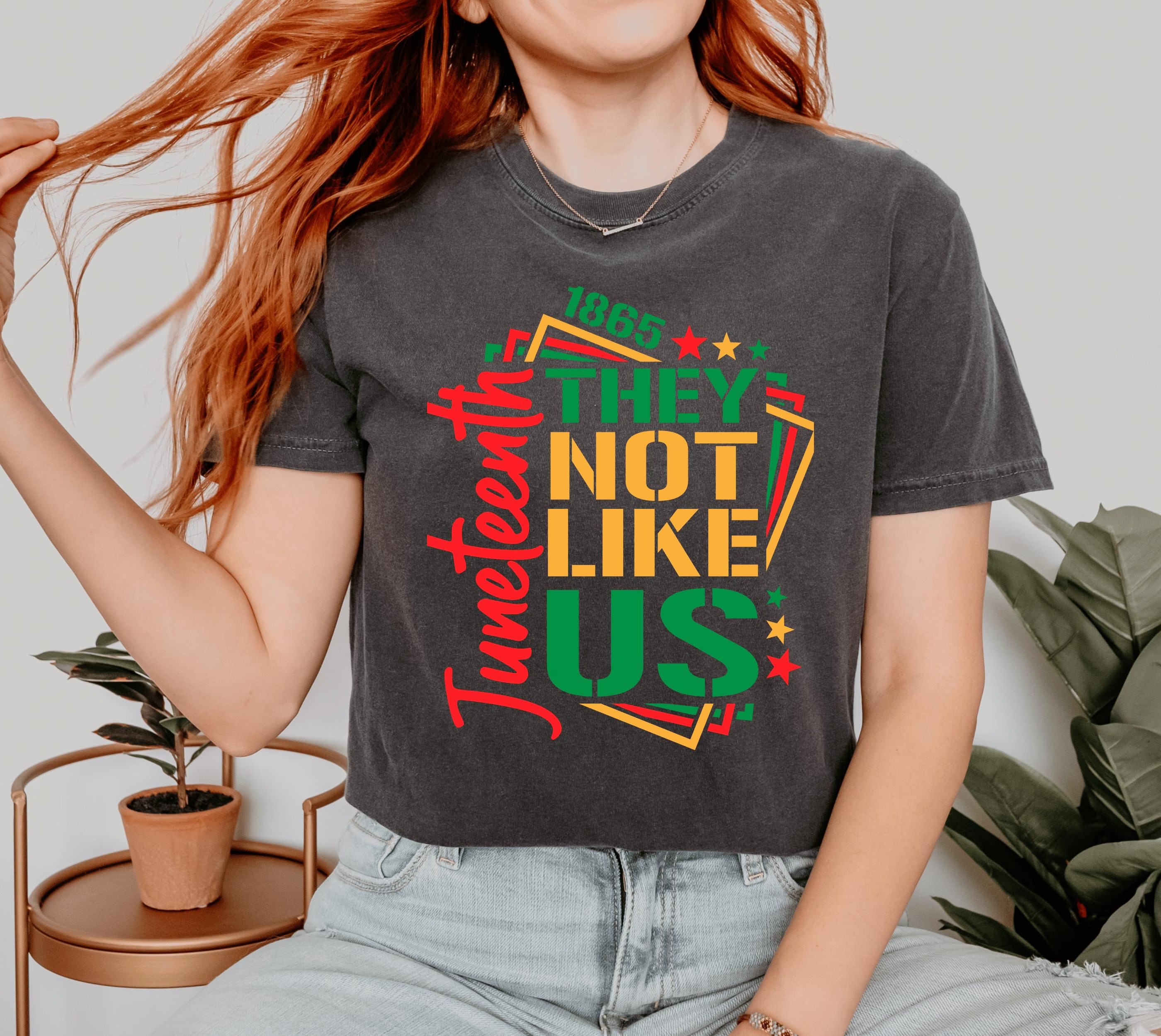 They Not Like Us Juneteenth independence day Summer Fashion Casual Graphic T-shirts