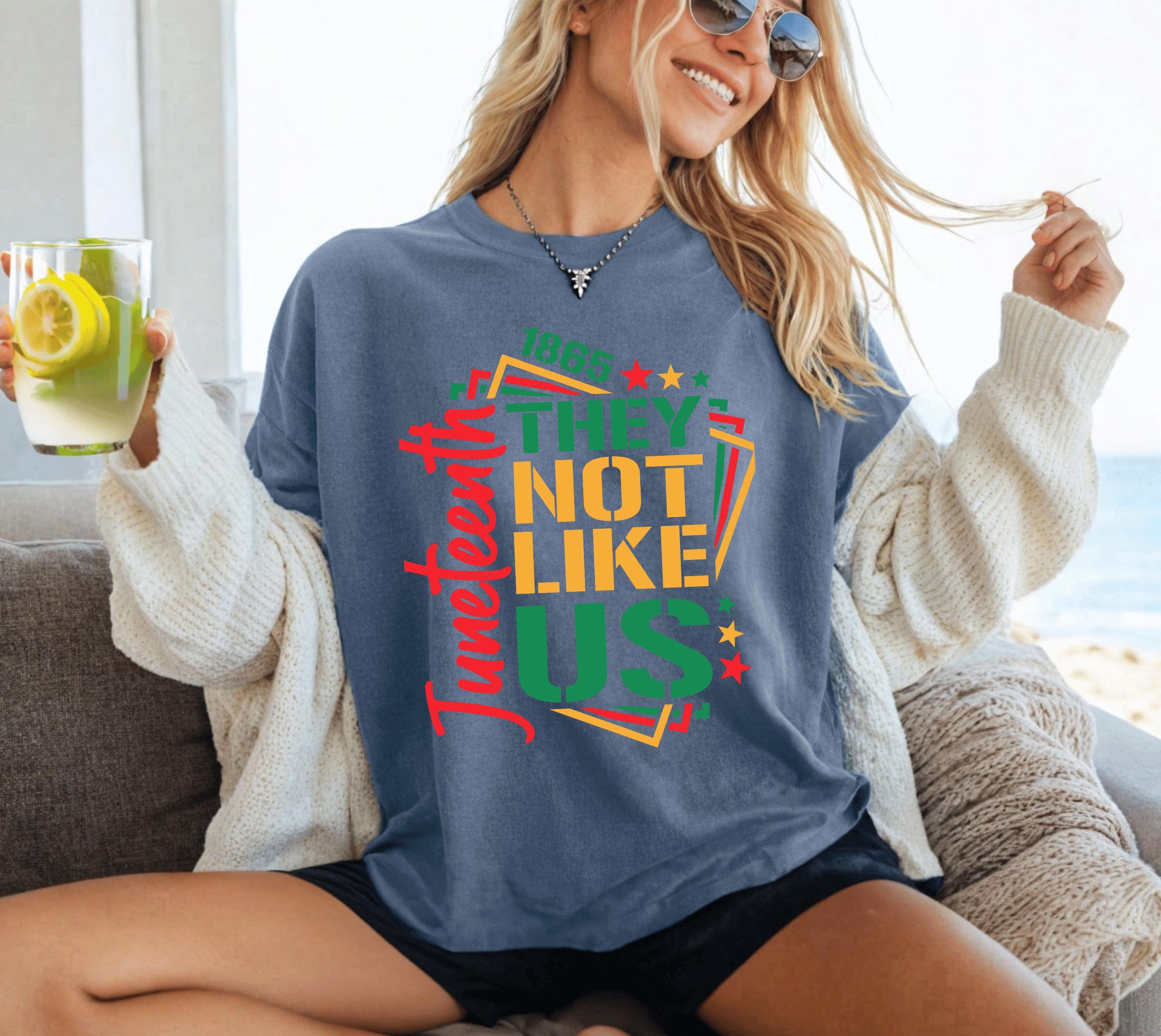 They Not Like Us Juneteenth independence day Summer Fashion Casual Graphic T-shirts