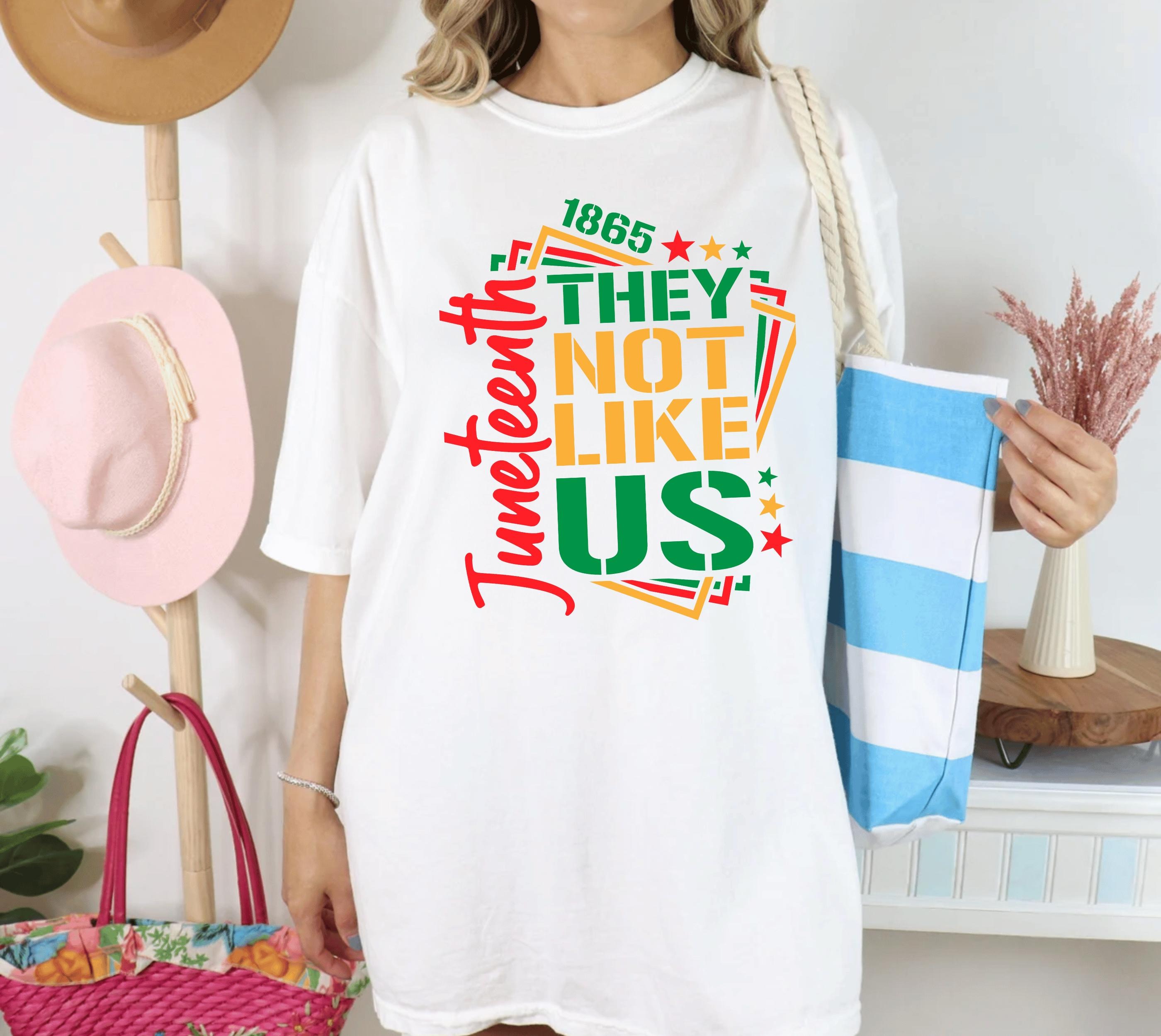 They Not Like Us Juneteenth independence day Summer Fashion Casual Graphic T-shirts