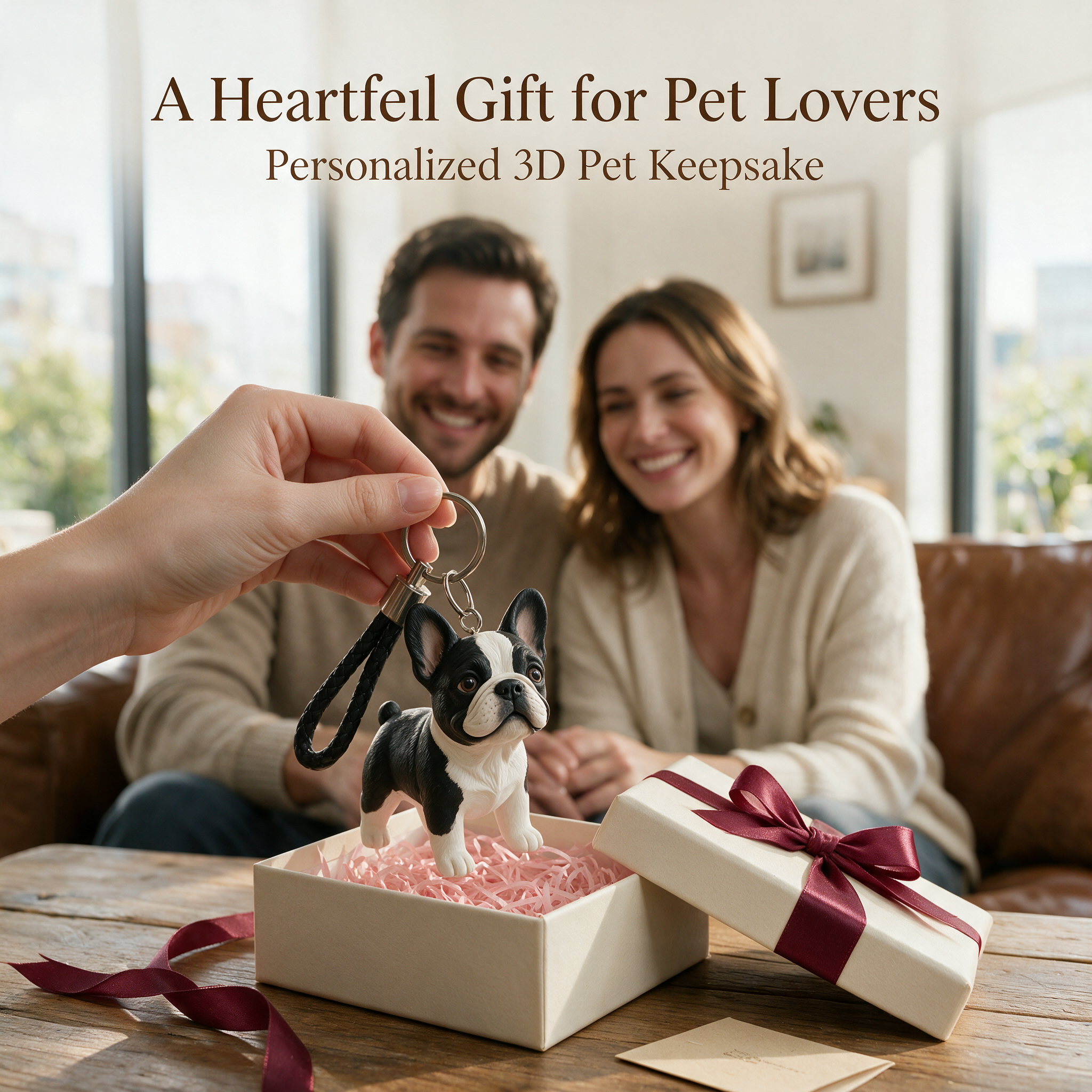 100% Handmade Personalized Pet 3D Mini Figure Keychain Bag Tag
