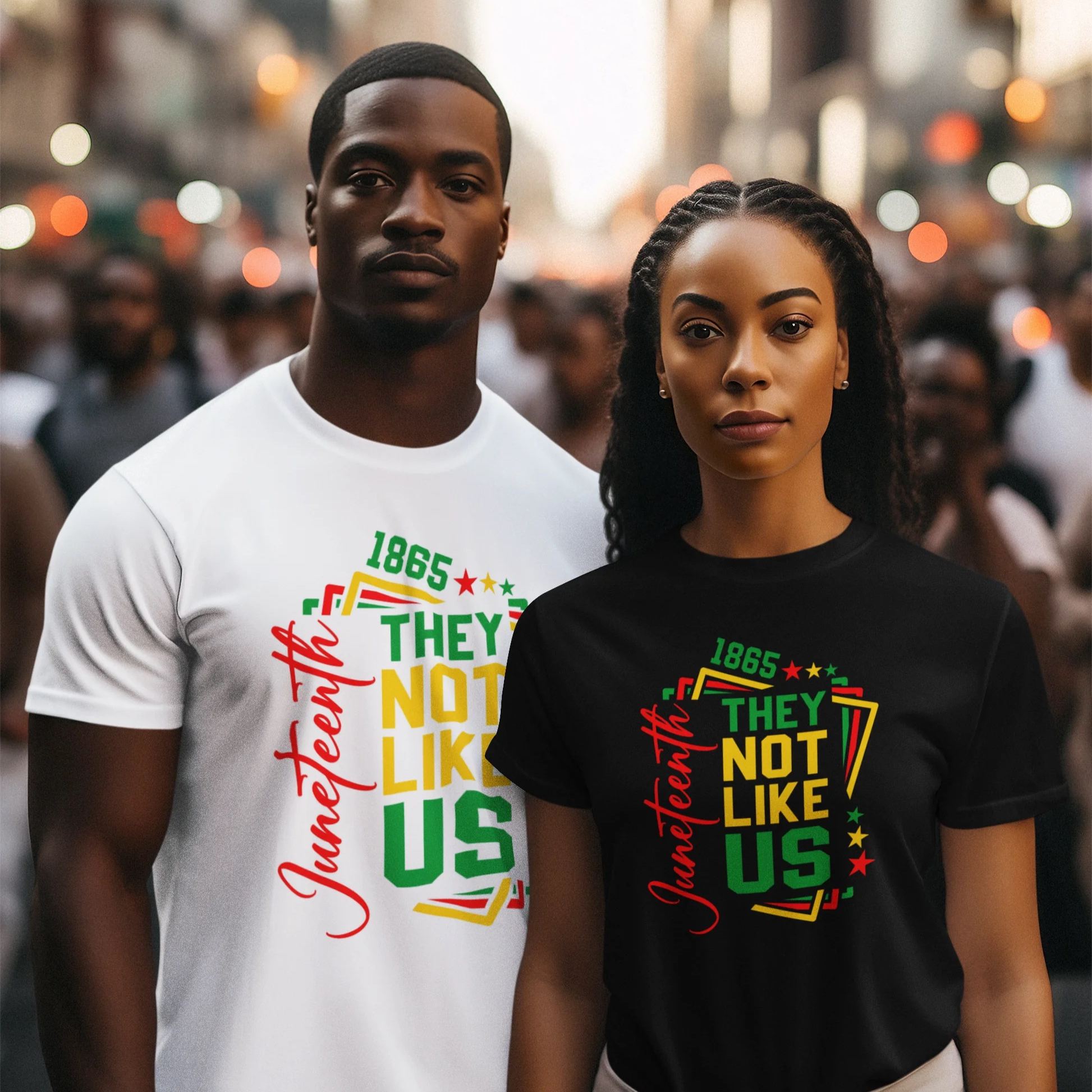 They Not Like Us Juneteenth independence day Summer Fashion Casual Graphic T-shirts