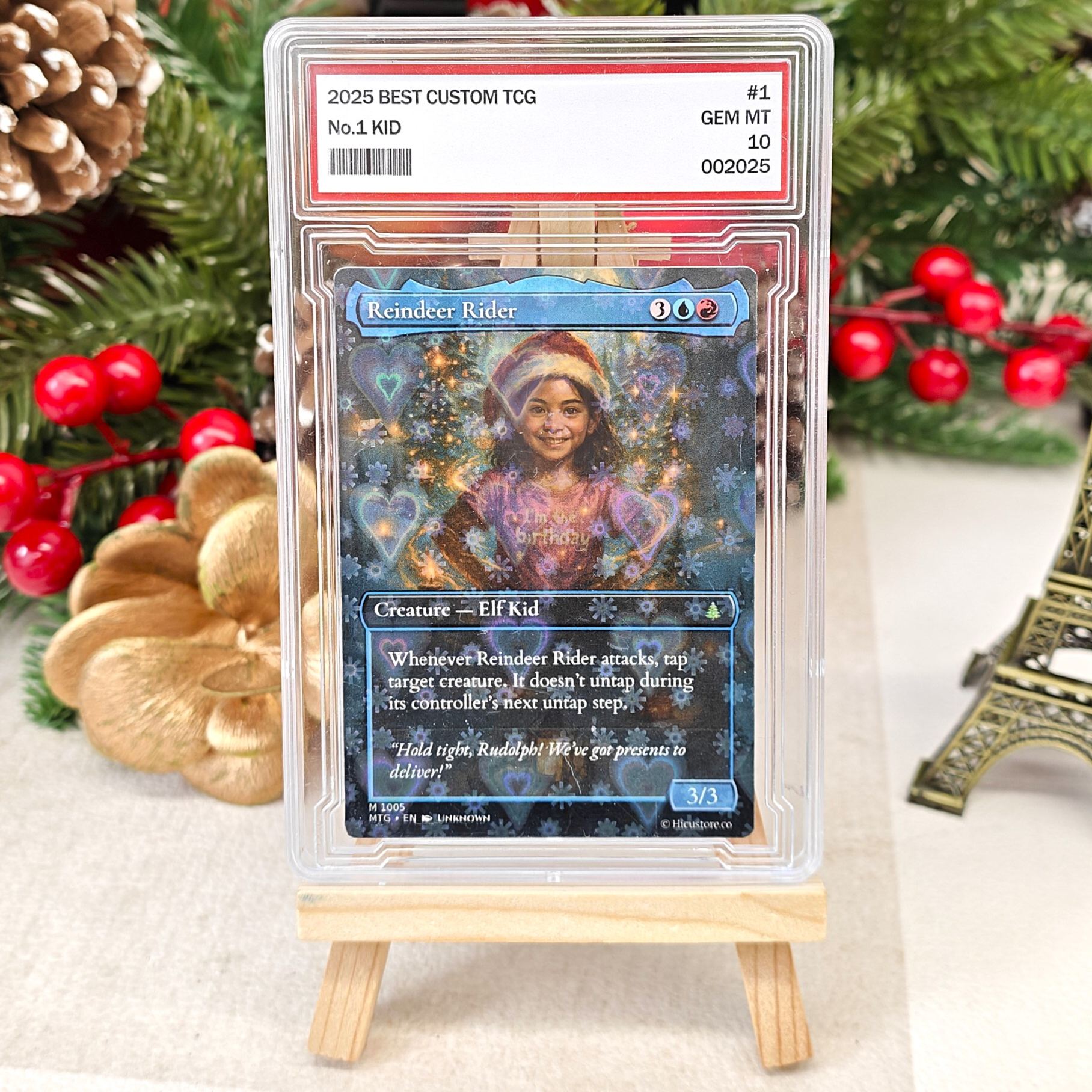 Custom Anime Kid Christmas MTG Magic TCG Card 