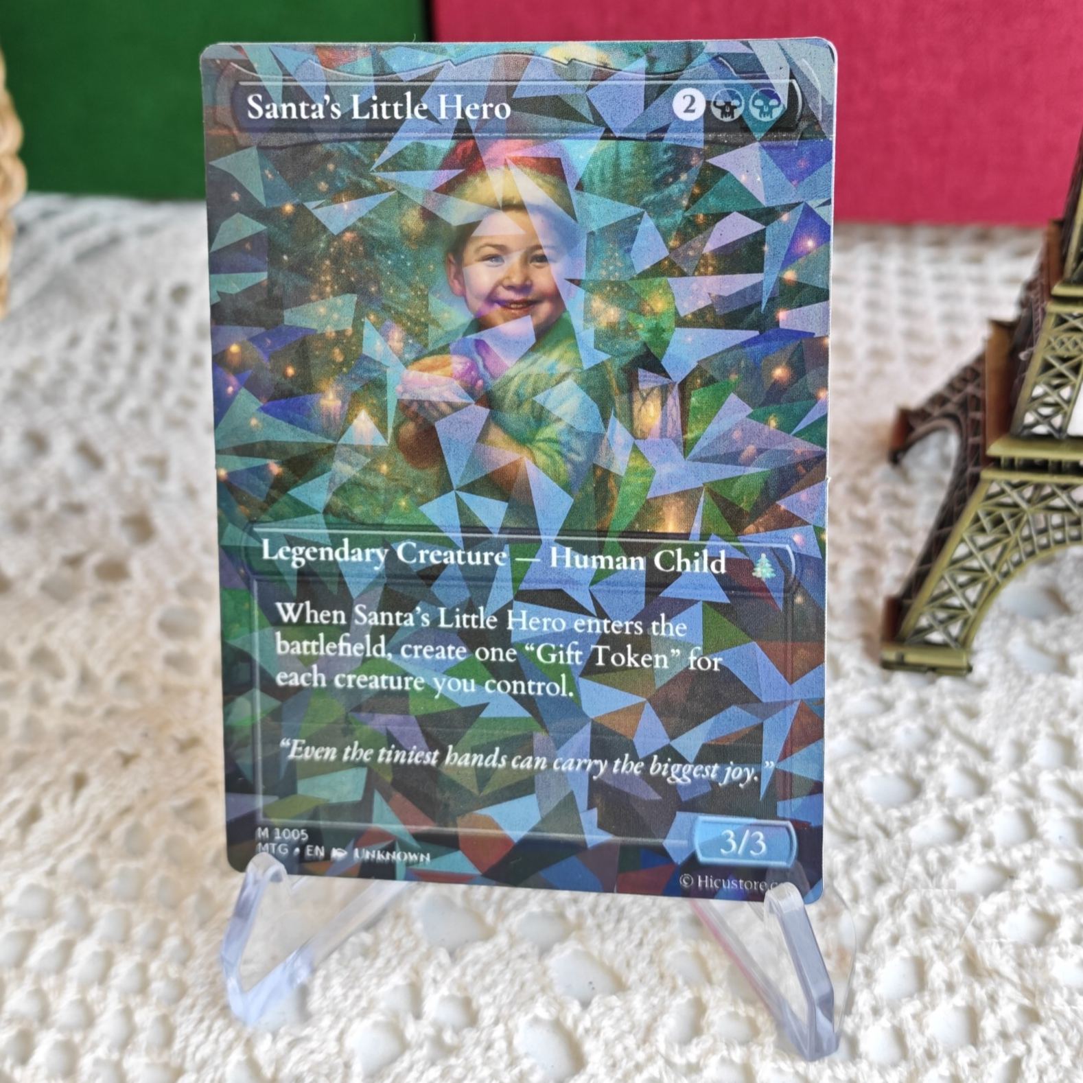 Custom Anime Kid Christmas MTG Magic TCG Card 