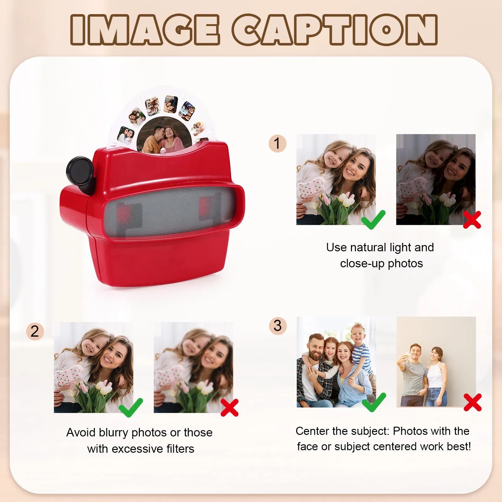 Custom Photo Viewfinder Retro Fathers Day Gift for Husband