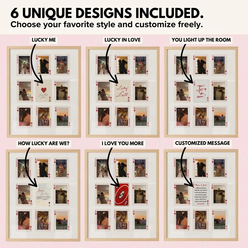 Custom Photo Playing Cards Frame