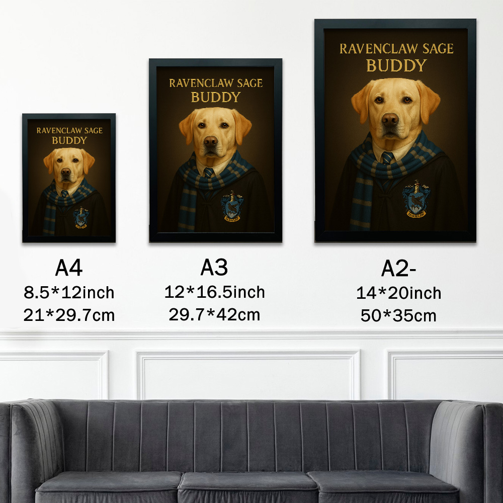 Custom Pet Harry Pawter Portrait Wall Art🦇🪄