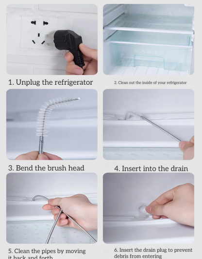 Refrigerator Drain Hose Cleaner 7-piece Set