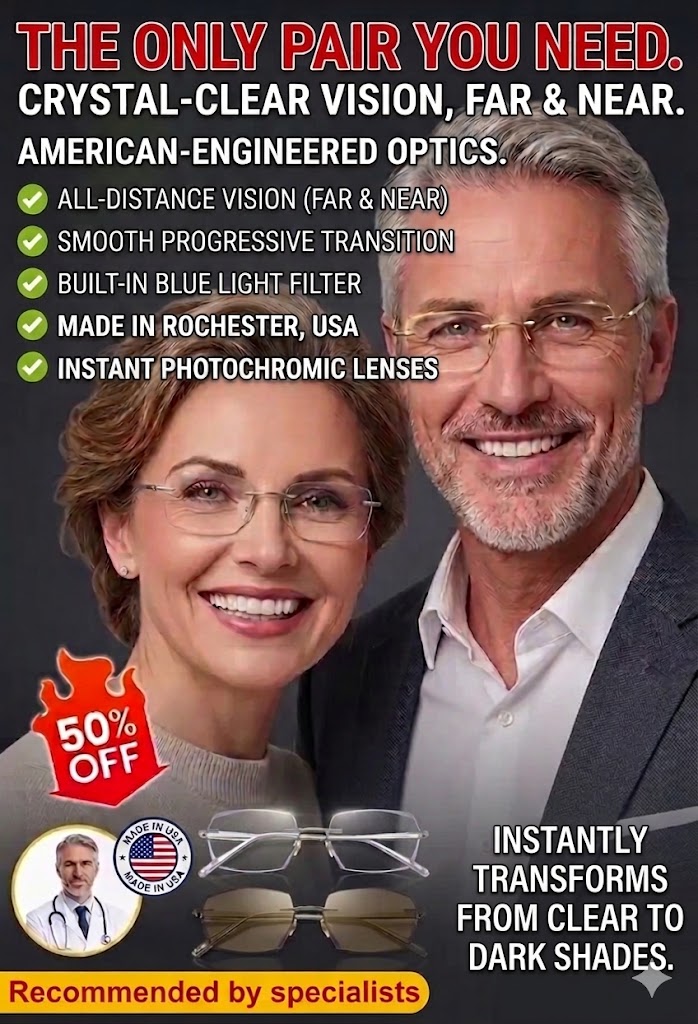 Night vision photochromic zoom ultralight reading glasses