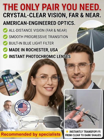 Ditch the extra pairs: Real-time, auto-focus smart glasses that adapt to your vision instantly.