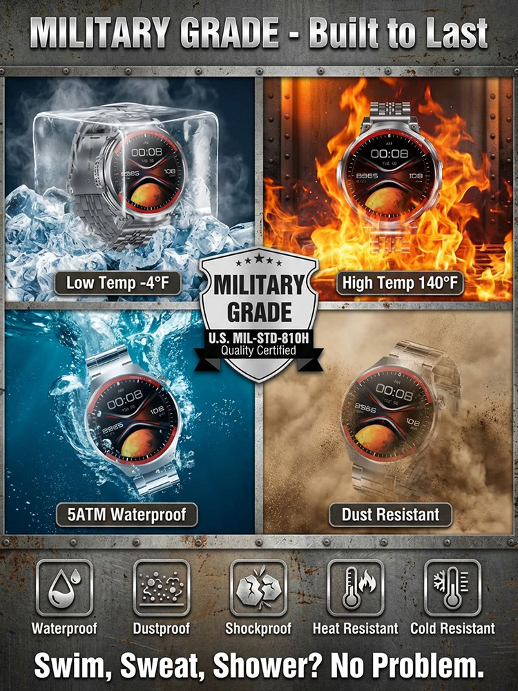 WATCH4PRO Space Exploration Round Screen Smartwatch