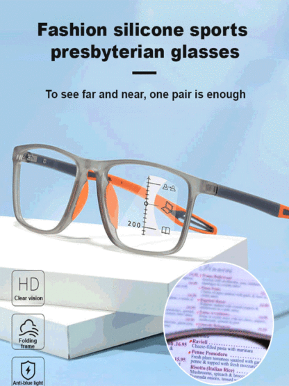 No eye exam needed • Lifetime use • Auto-focus from -10.00D-+10.00D — Multifocal sports glasses