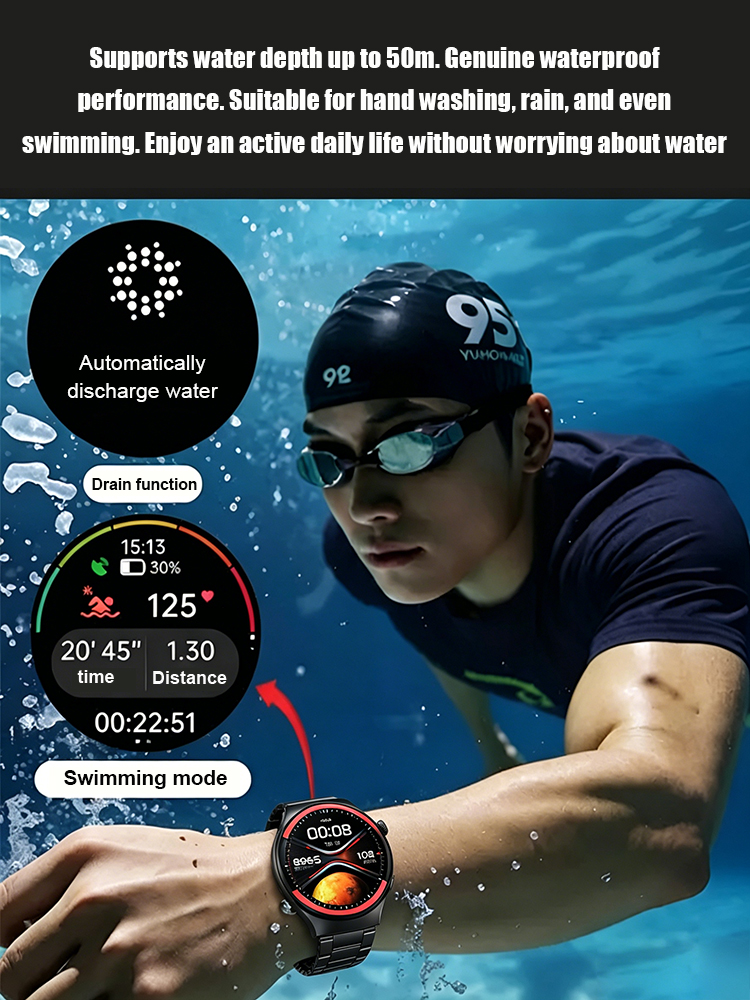 WATCH4PRO Space Exploration Round Screen Smartwatch