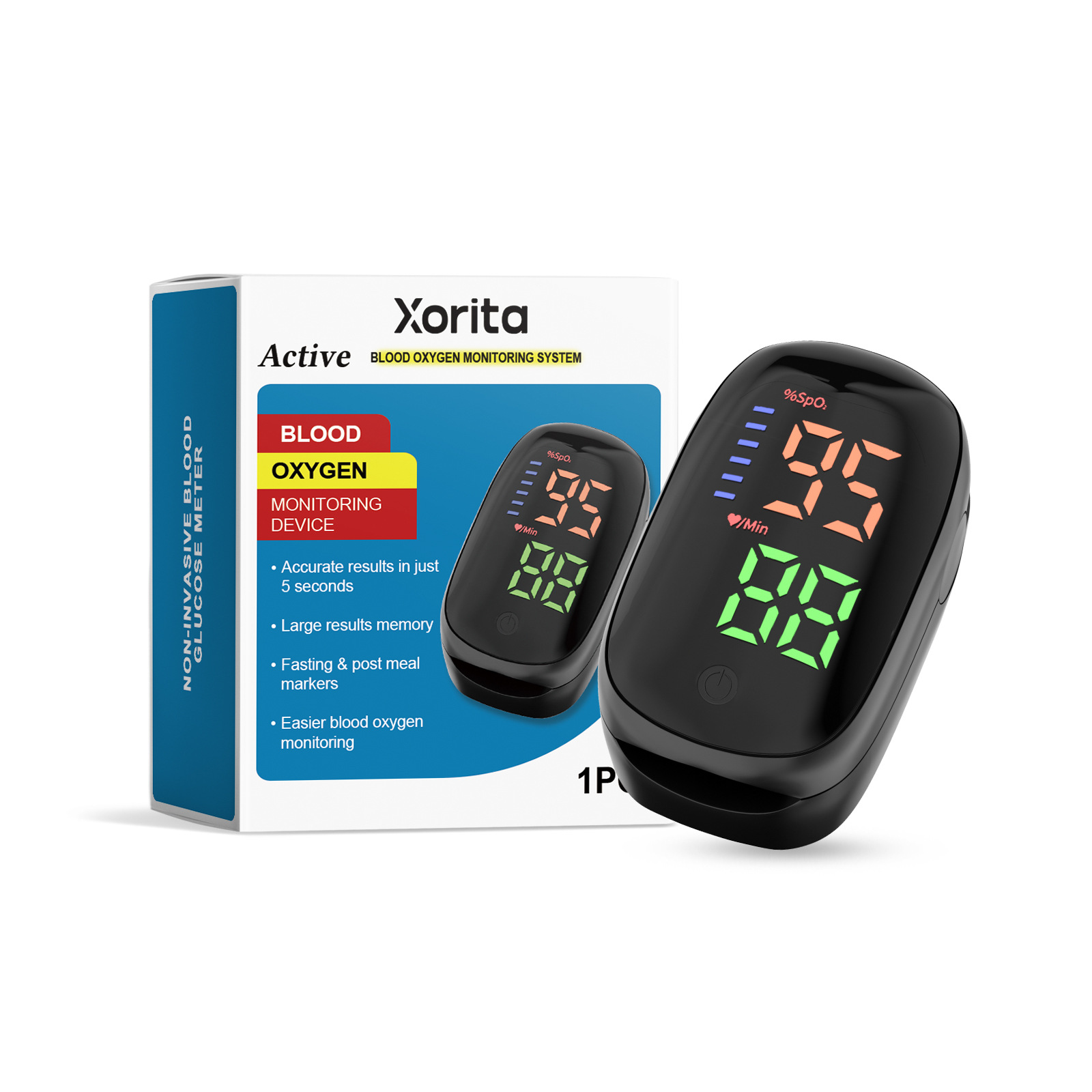 [99.99% Accuracy] Finger-Clip Pulse Oximeter