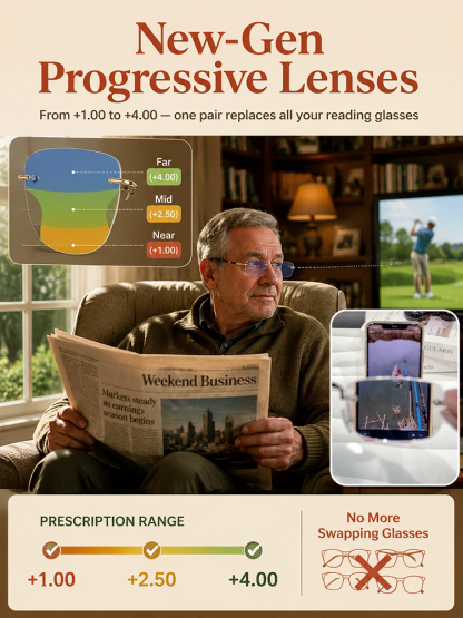 Ditch the extra pairs: Real-time, auto-focus smart glasses that adapt to your vision instantly.