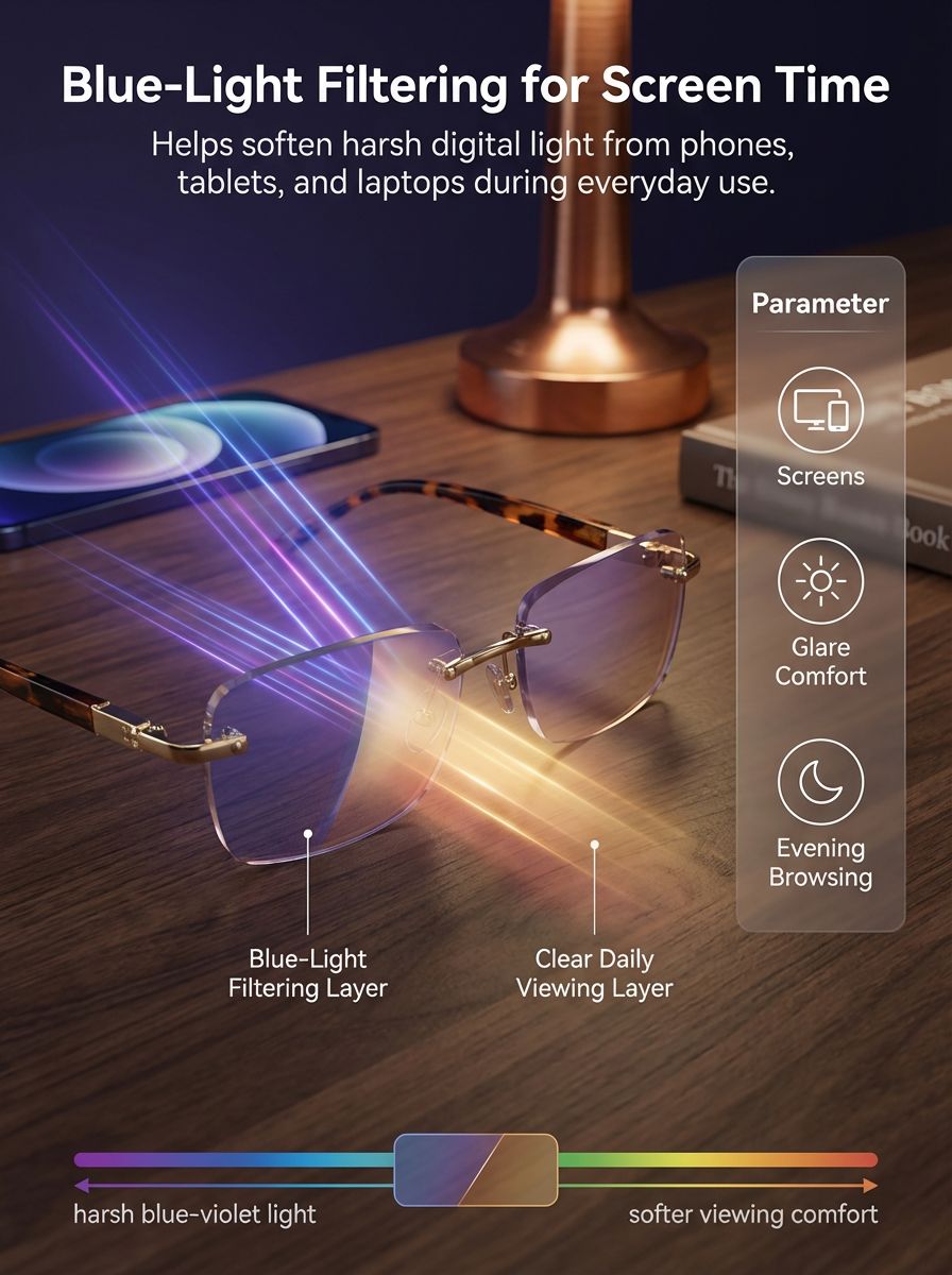 [Fashion Pairings] Ultra-Lightweight, Blue Light-Blocking Reading Glasses with Variable Focal Length