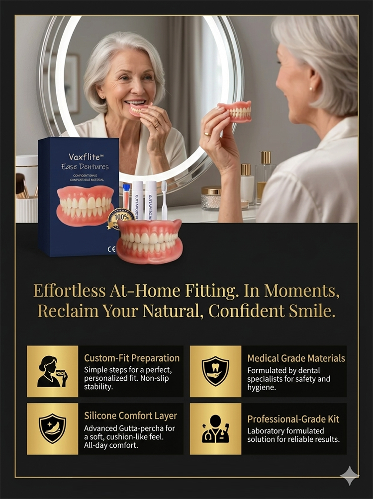 [No. 1 in Oral Care] Premium Custom Full-Mouth Denture Set
