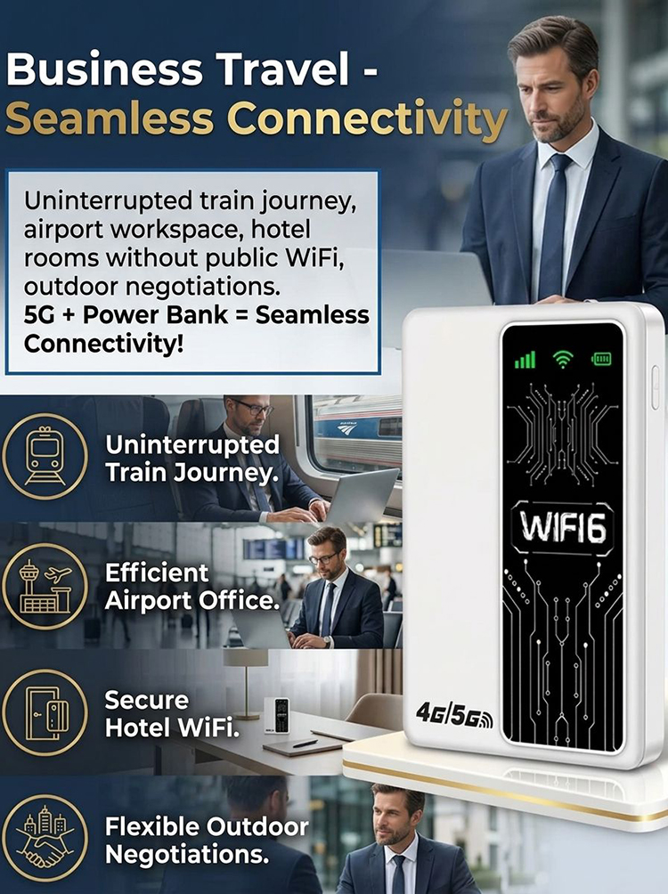 [2-in-1] Portable Power Bank and Portable Wi-Fi Hotspot