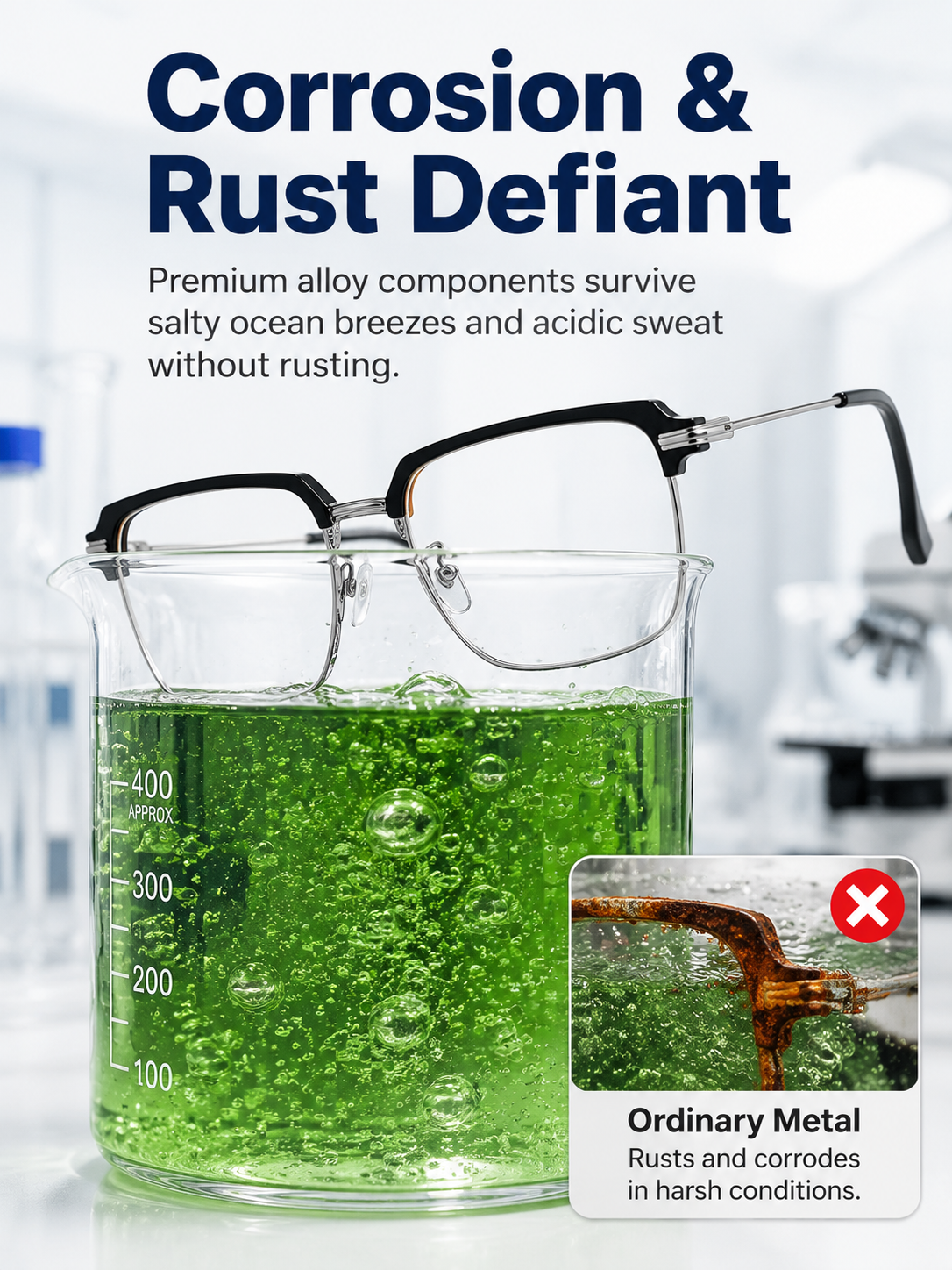 Ultra-clear cellular photochromic presbyopic glasses