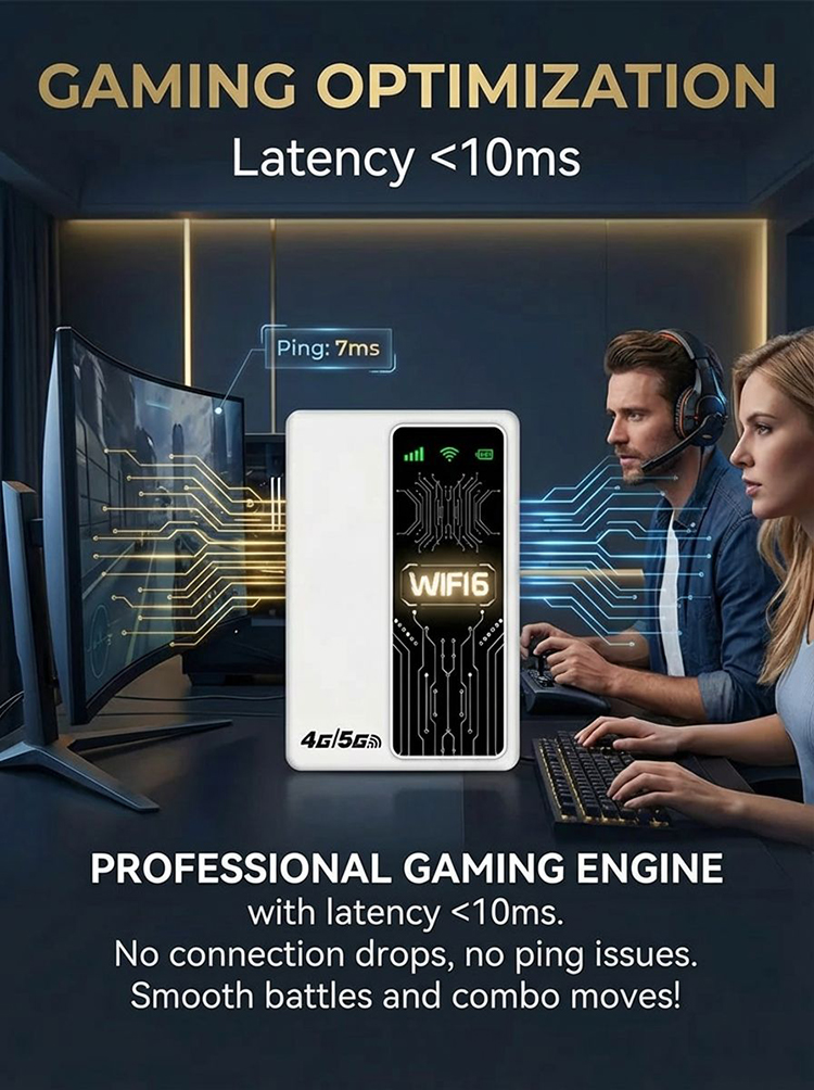 [2-in-1] Portable Power Bank and Portable Wi-Fi Hotspot