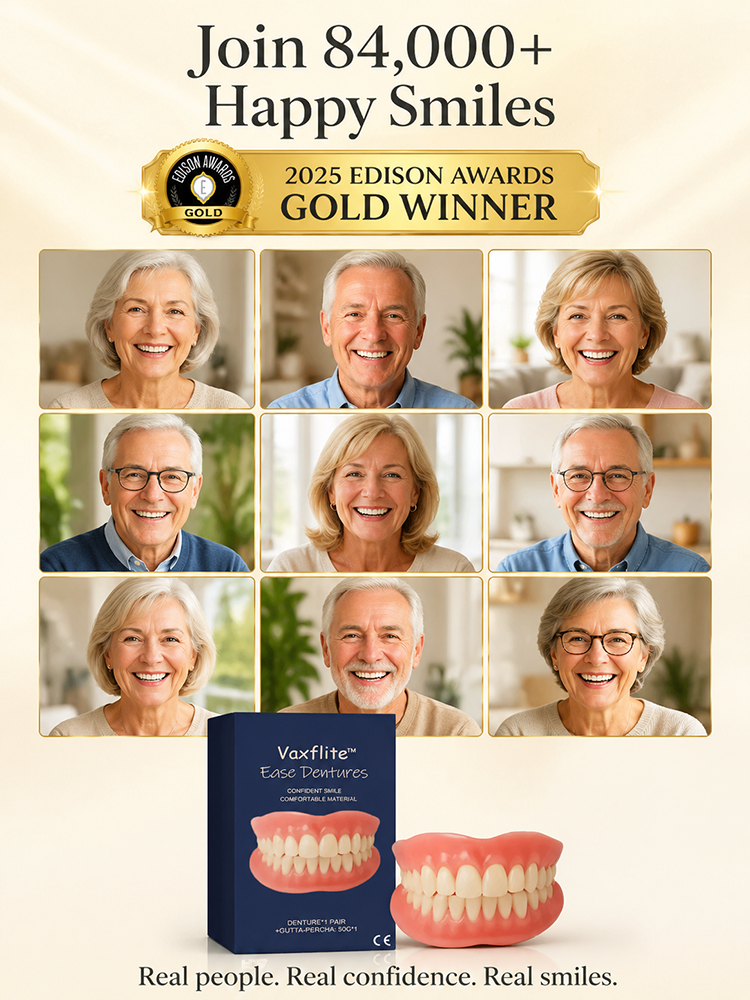 [No. 1 in Oral Care] Premium Custom Full-Mouth Denture Set