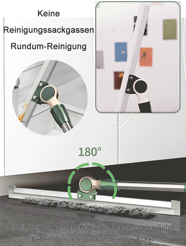 5-in-1-Funktion zum Entfernen von Staub und Flecken