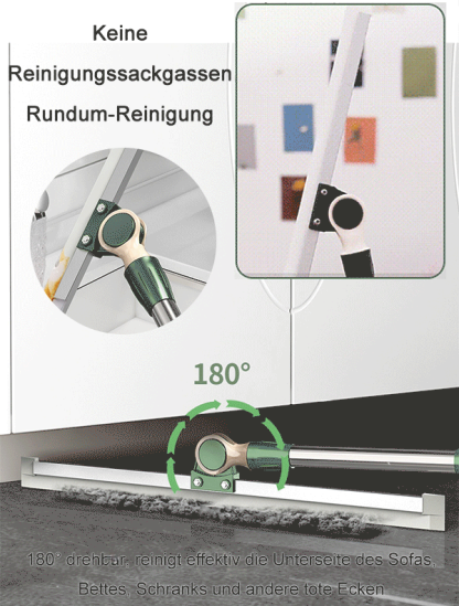 5-in-1-Funktion zum Entfernen von Staub und Flecken