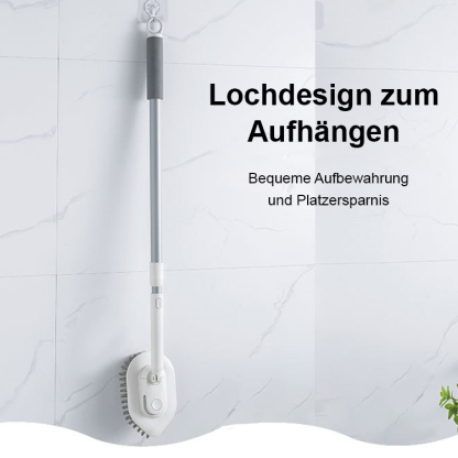 Langer Teleskopstiel mit steifen Borsten für die Bodenreinigung