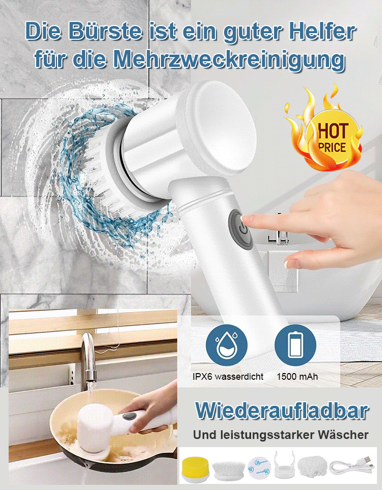 Leichte kabellose motorisierte Bürsten