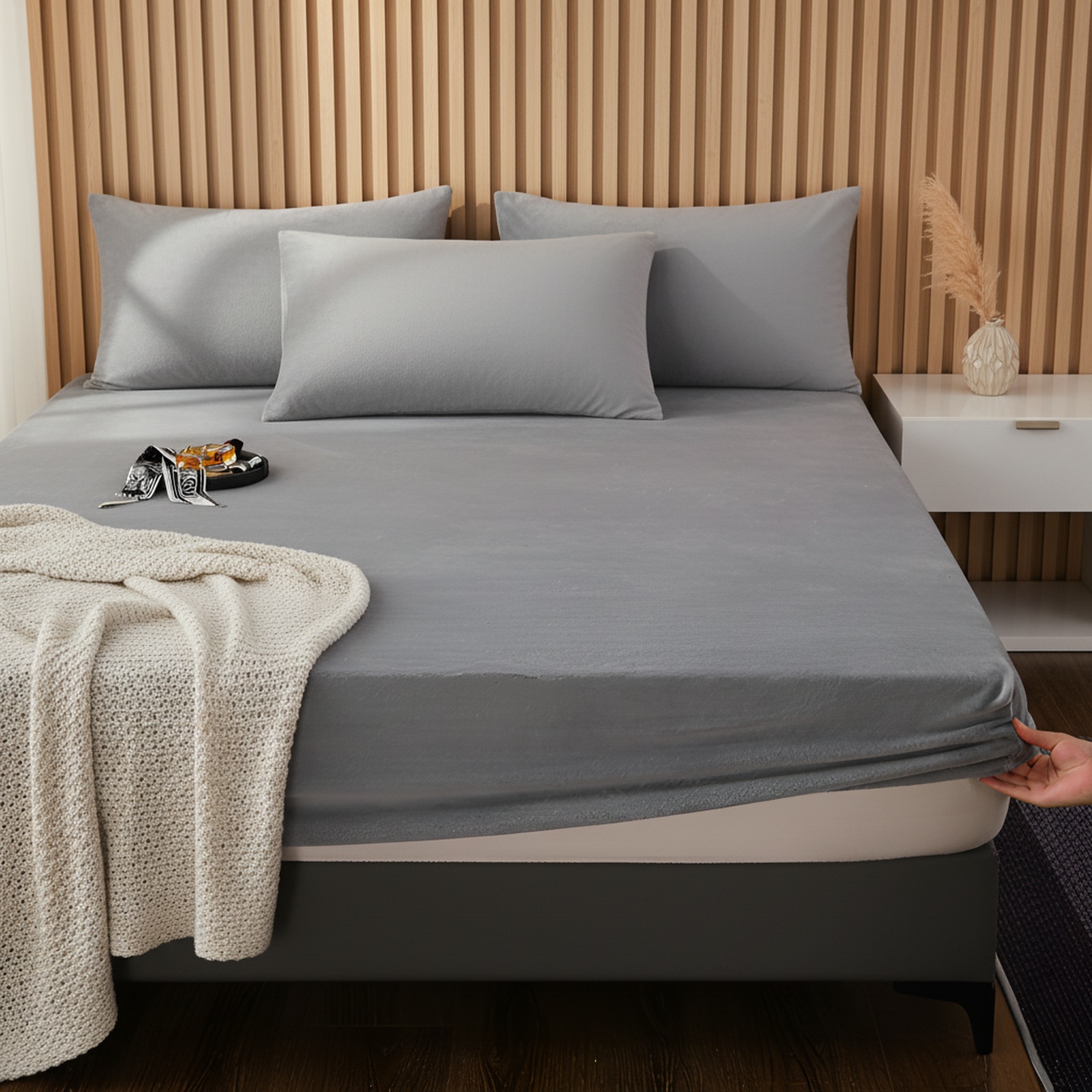 Non-slip thickened baby bedding set