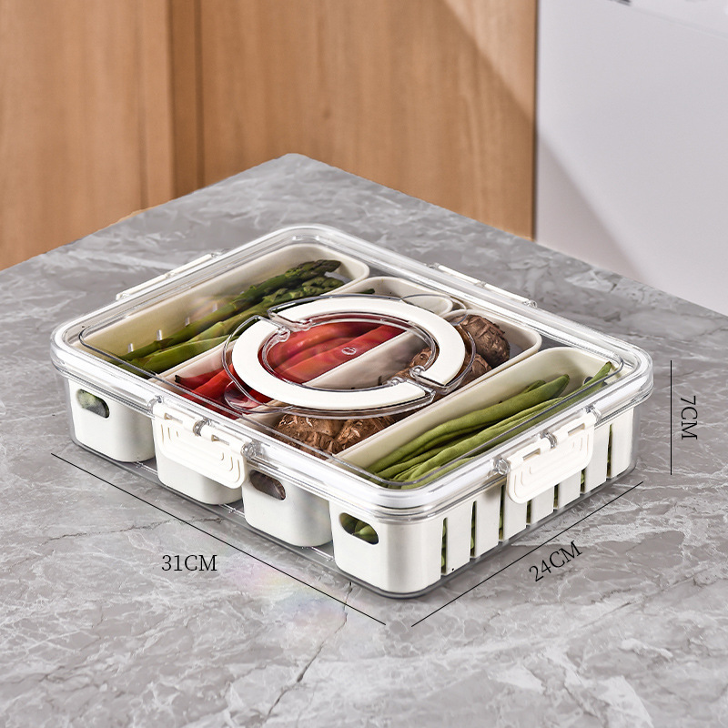 Refrigerator compartment drain fresh-keeping box