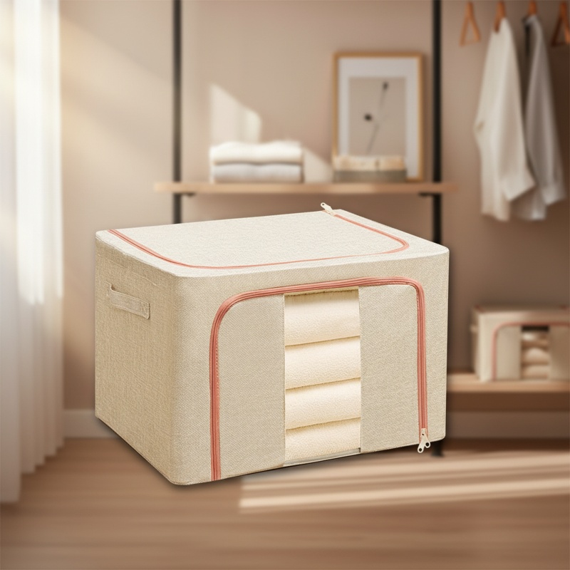 Durable cotton and linen storage container