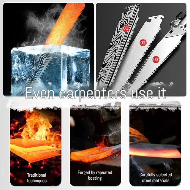 Damascus Steel Woodworking Hand Saw