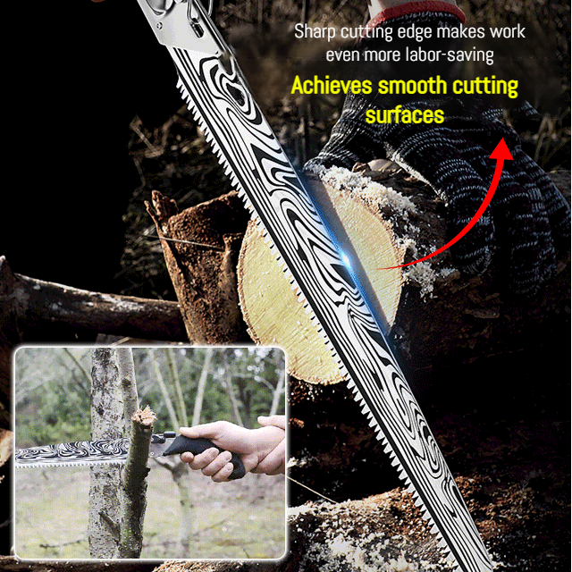 Damascus Steel Woodworking Hand Saw