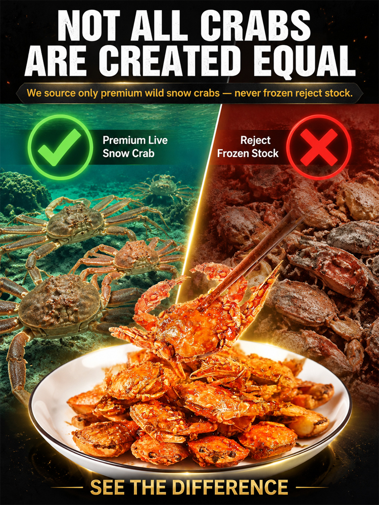 🦀[Freshly Caught Deep-Sea Crab with Plenty of Meat] Spicy Crispy Ready-to-Eat Baby Crabs