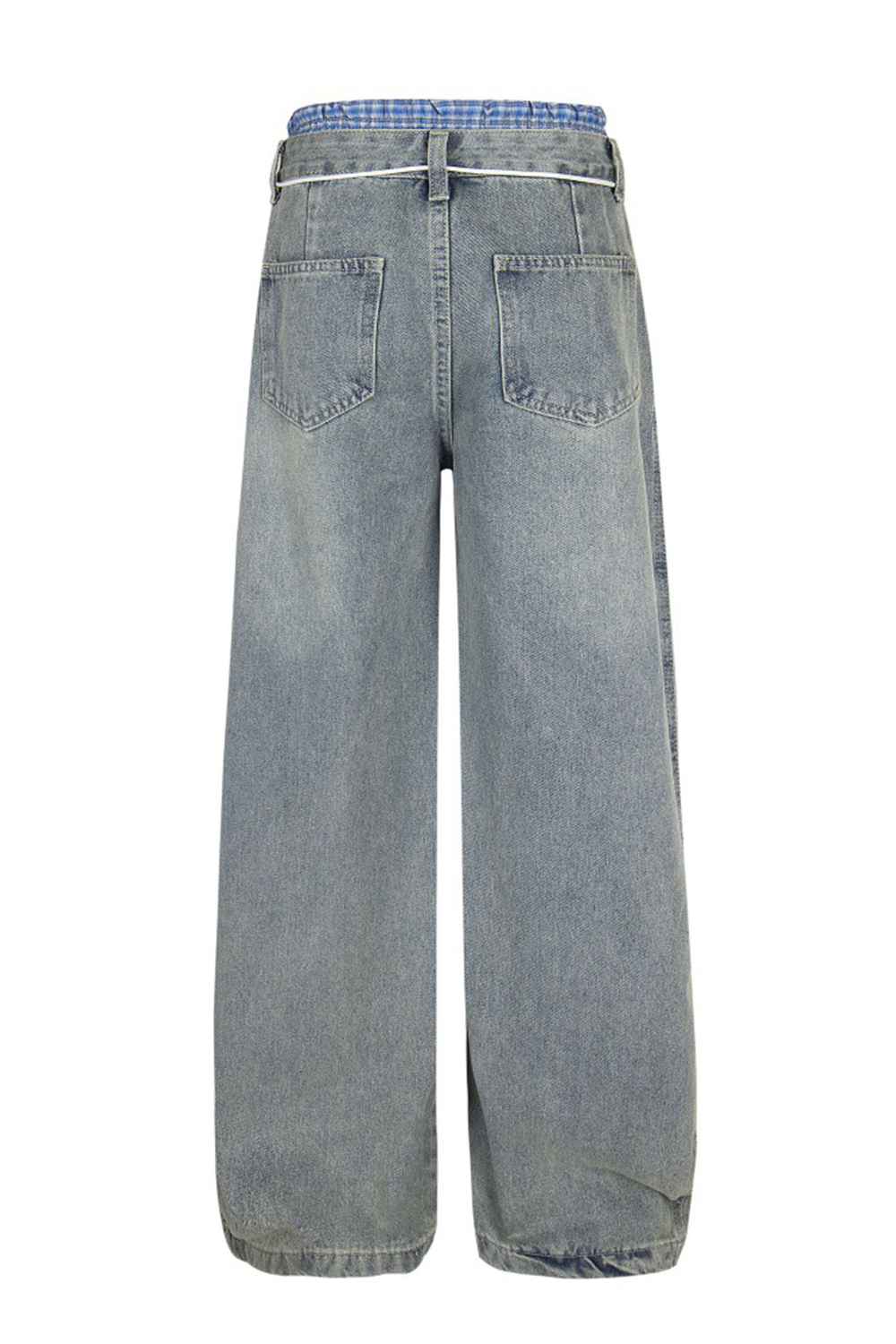 2 in 1 Jeans Loose Straight Leg Men Pants