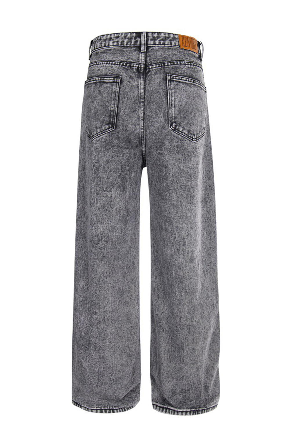 Splash-Ink Graphic Jeans Loose Straight Leg Men Pants