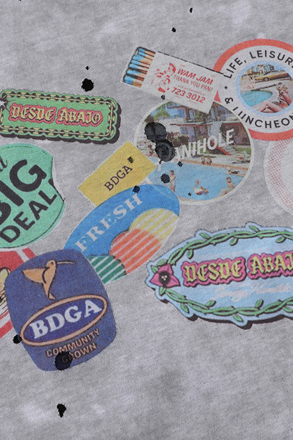 Print T-Shirt Washed Tee For Men