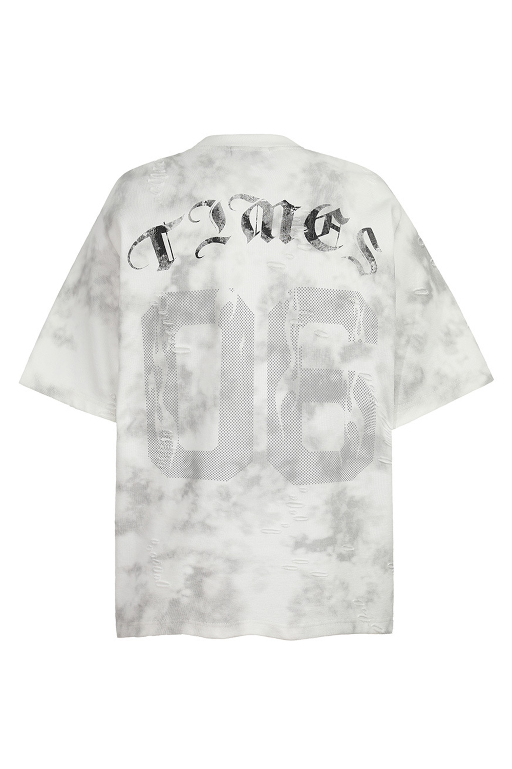 Tie-Dye Letters Vacation Street Print Tee For Men