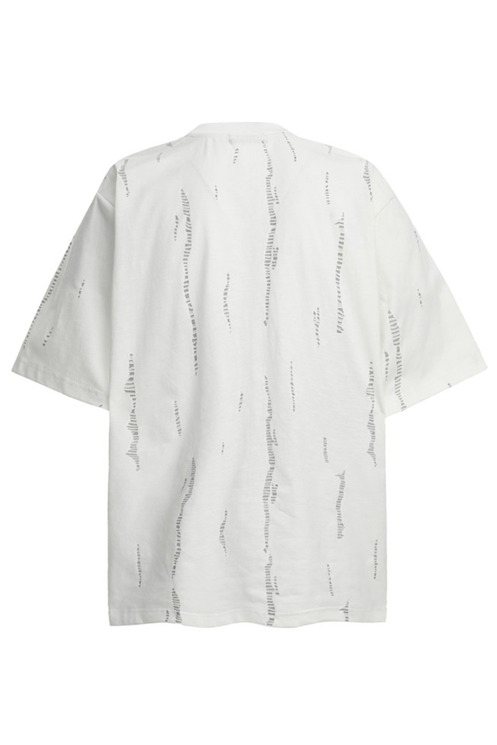 Cut Through Design Vacation Street Print Tee For Men