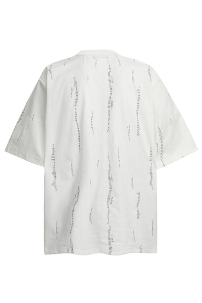 Cut Through Design Vacation Street Print Tee For Men