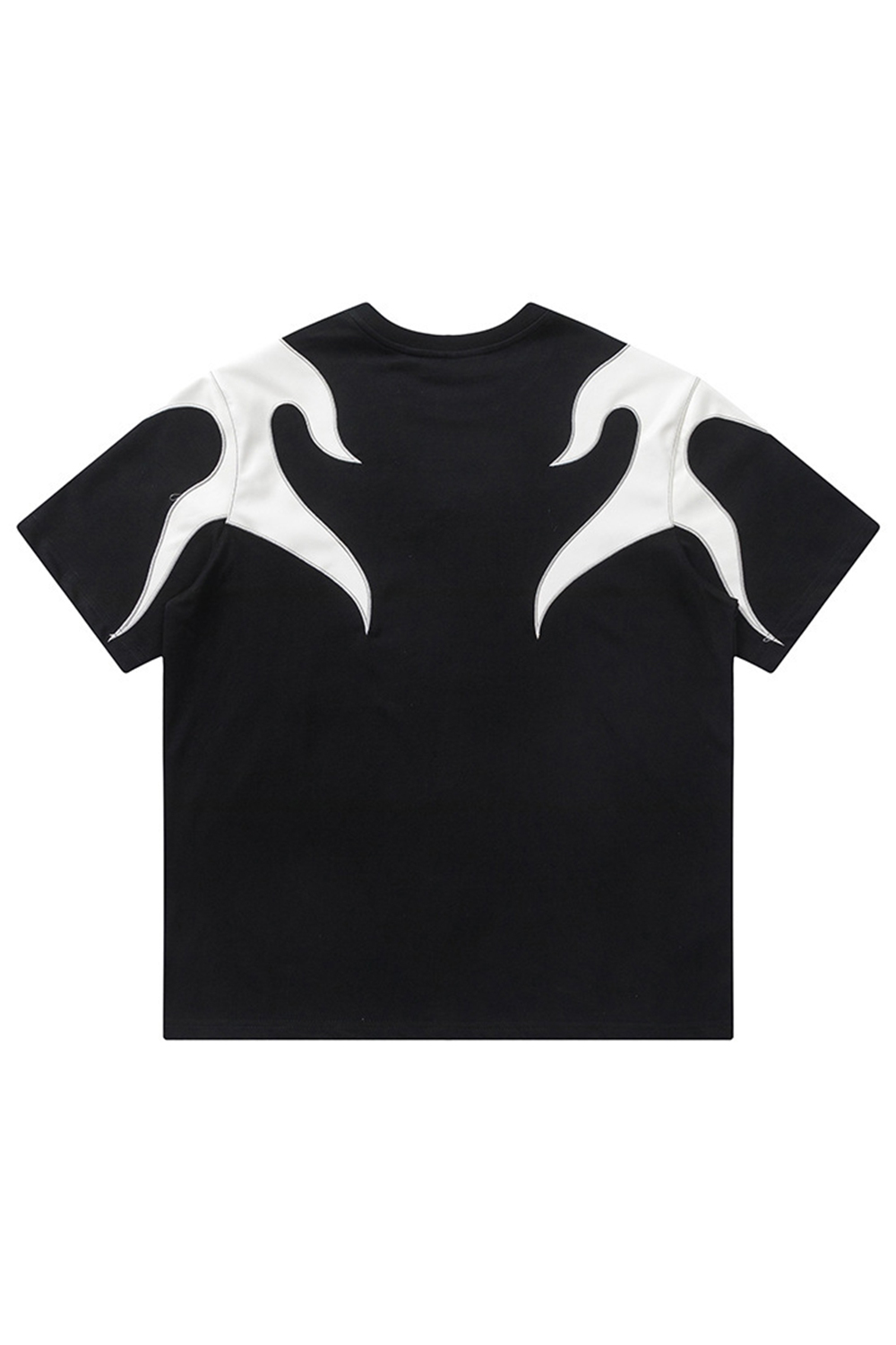 T-Shirt Short Sleeve Flame Vacation Street Tee For Men