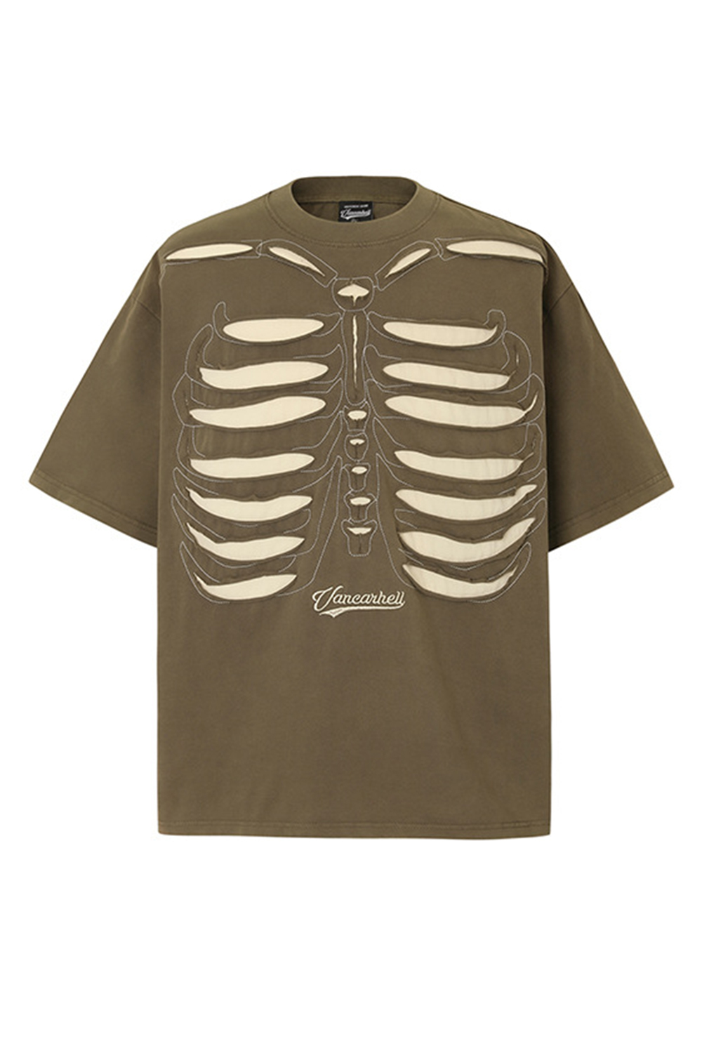 Skeleton Punk Vacation Street Tee For Men