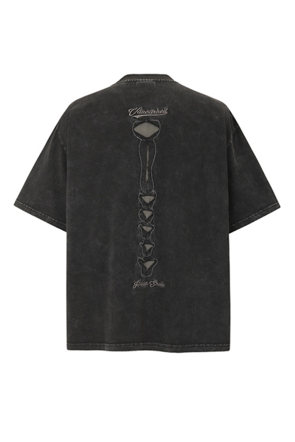Skeleton Punk Vacation Street Tee For Men