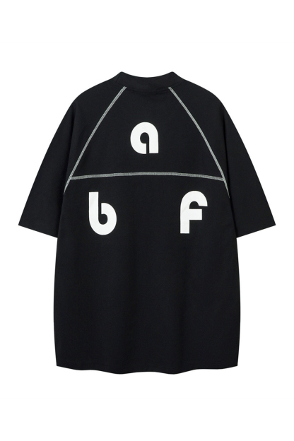 Letter Vacation Street Print Tee For Men