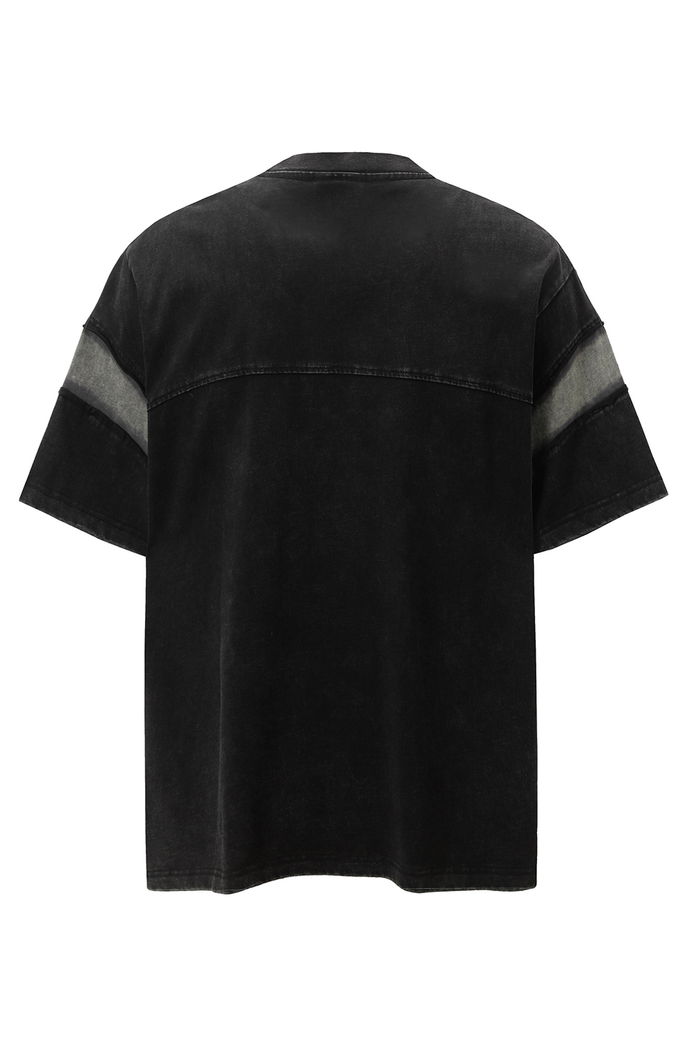 Vacation Vintage Colorblock T-Shirt Washed Tee For Men