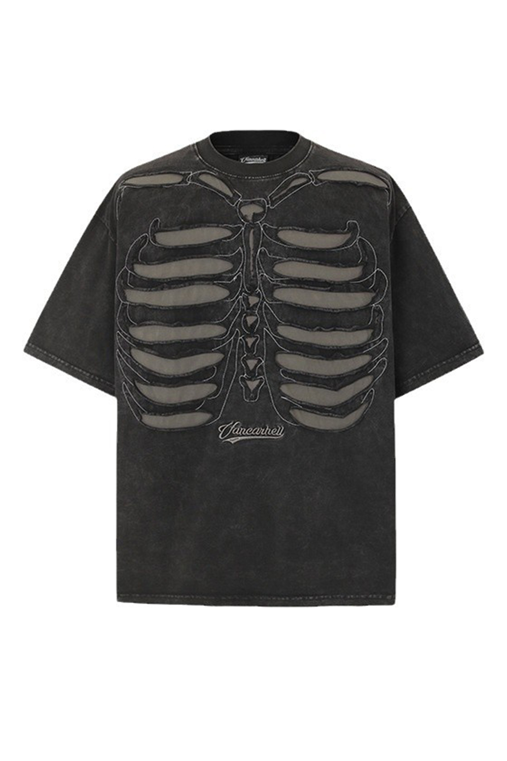 Skeleton Punk Vacation Street Tee For Men