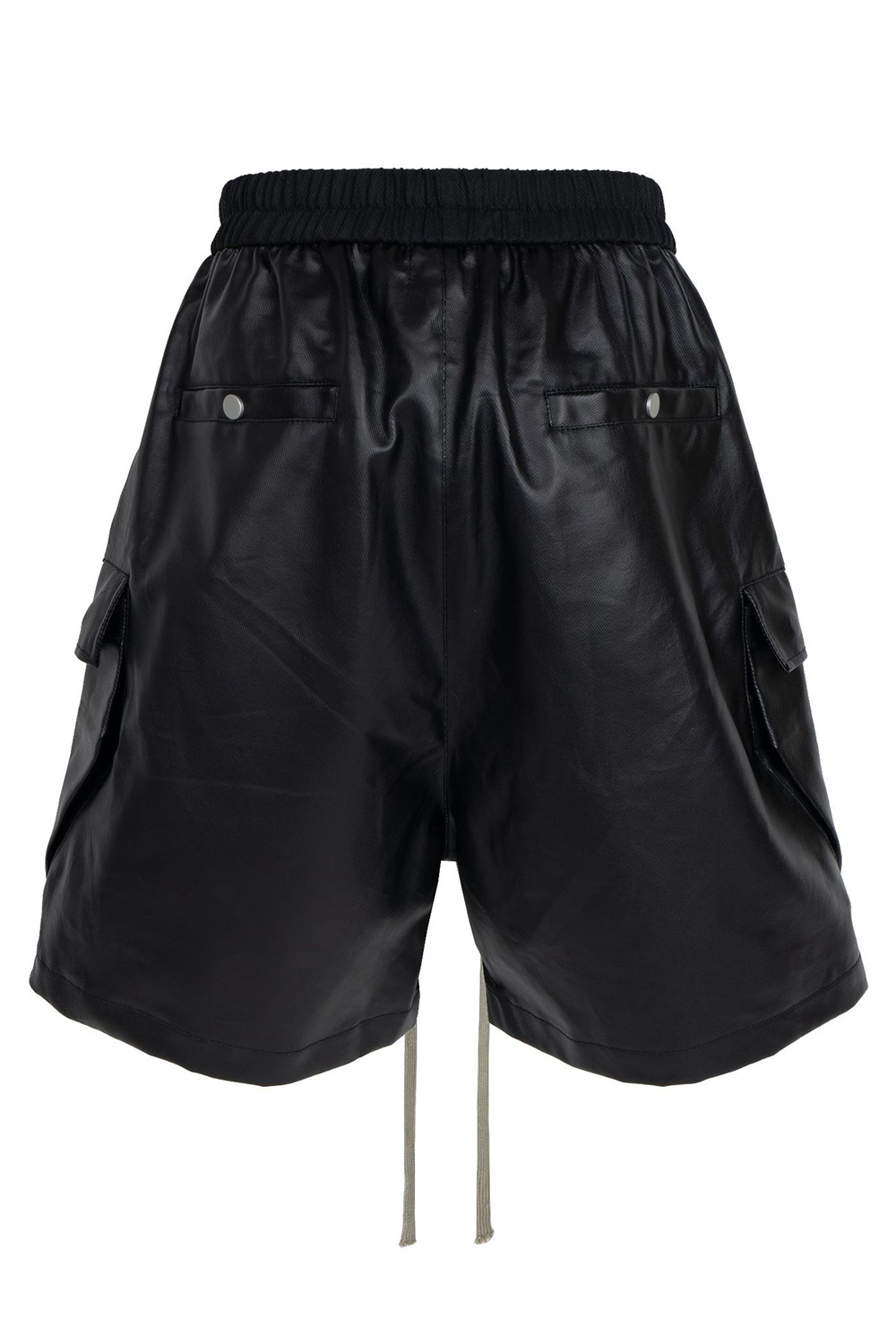 Sweat Shorts Matte Coating Loose Men Knee Shorts