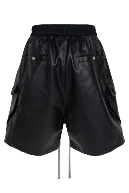 Sweat Shorts Matte Coating Loose Men Knee Shorts