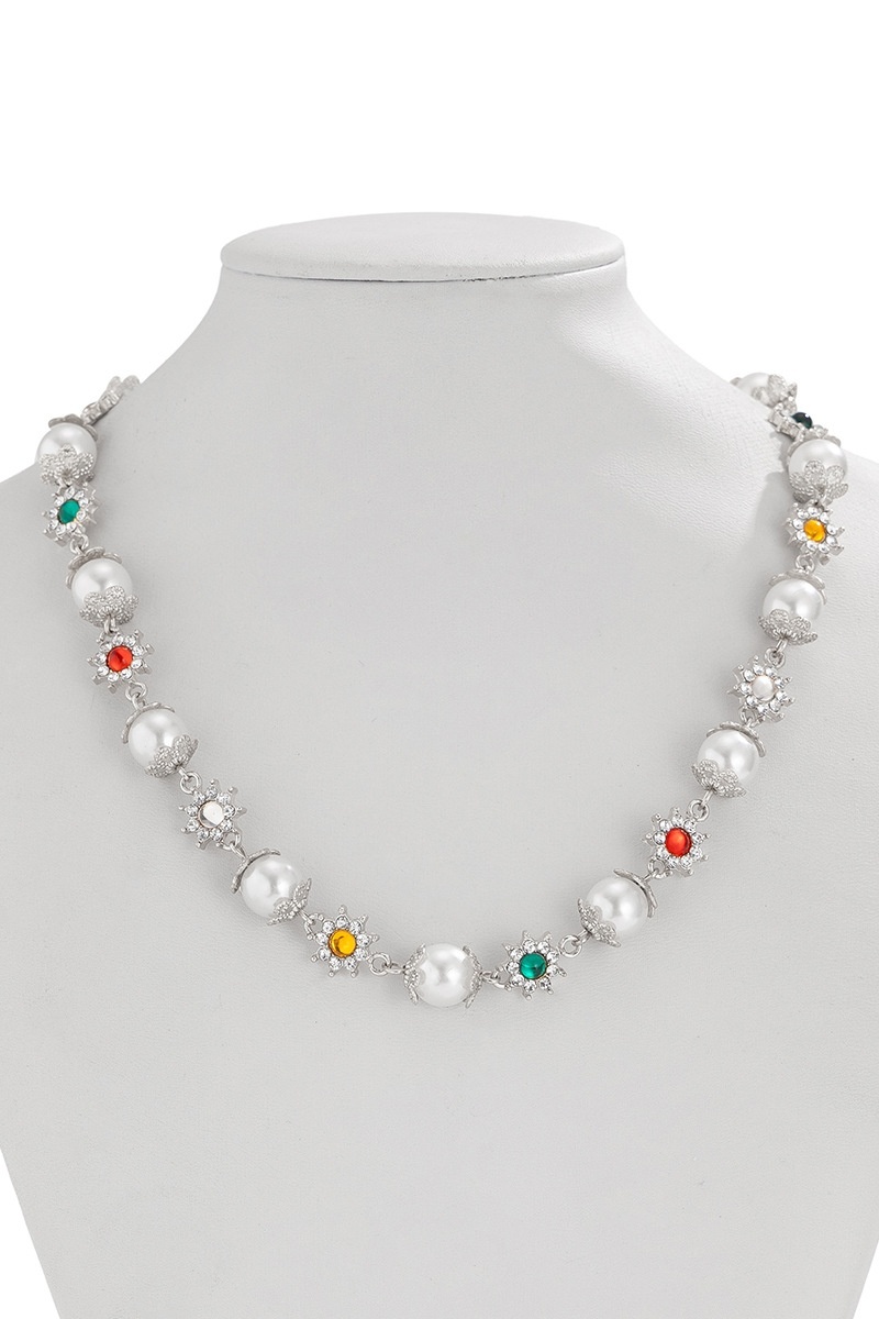 Hip Hop Floral Pendant Necklace for Men