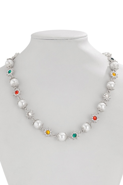 Hip Hop Floral Pendant Necklace for Men